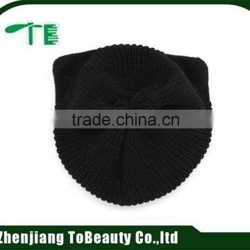 customized black winter hat