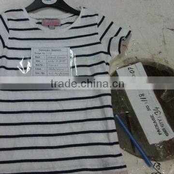 GIRLS SHORT SLEEVE YARN DYED STRIPED TSHIRT ( BRAND: LISA ROSE ) photo-2