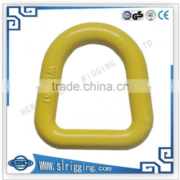 High quality Yellow coloured painted Galvanized G80 Welded D Ring