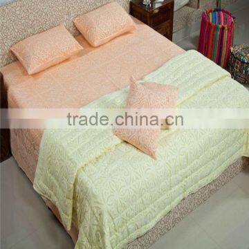 BOHEMIAN TRIBAL ETHNIC APPLIQUE WORK INDIAN BED SHEET BEDSPREAD TAPESTRY THROW