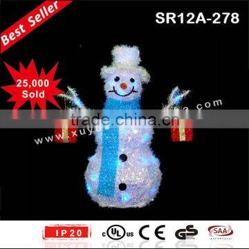 Battery operated Led outdoor christmas snowman