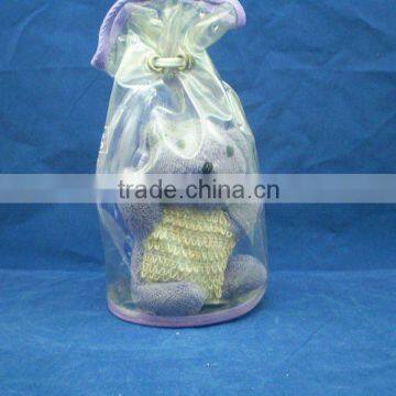 animal sponge bath set