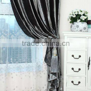 2015 polyester velvet drape for window curtain heavy velvet curtain panel