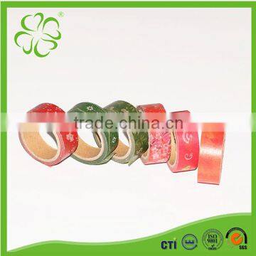 Green And Red Retro Decoration Adhesive Tape