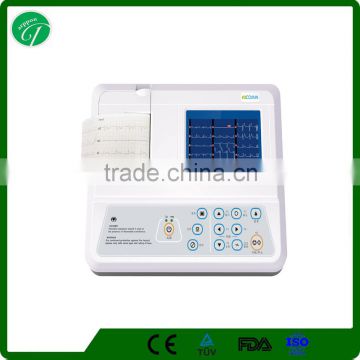 Interpretatio function 3-channel Electrocardiograph ECG/EKG Machine