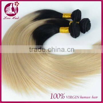 Alibaba express wholesale grade 7a virgin russian 1b 613 two tone straight hair weave distributors