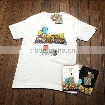 teenager shirts white black APE BABY MILO pattern kids tee wholesale unbranded clothing