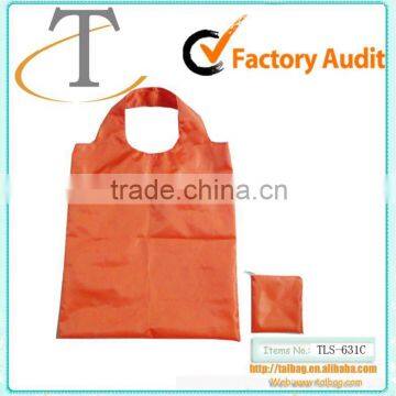 210D polyester folding shopping bag