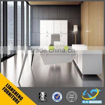 White Corner Study Desk Pictures of Wooden Computer Table photo-2