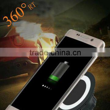 360 Rotating Magnetic Stand Holder Qi Wireless Charger for IPhone 5 6 6S Magnetic Wireless Charger photo-2