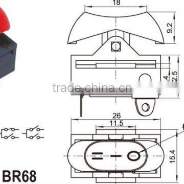 Lighted 120v Rocker Switch,CE TUV ROHS KC Approved Lighted Square Rocker Switch,Hair Dryers Rocker Switch, Electrical Switch photo-5