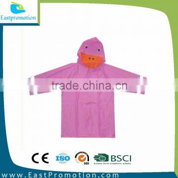 FASHIONAL COLORFUL PVC KIDS RAINCOAT