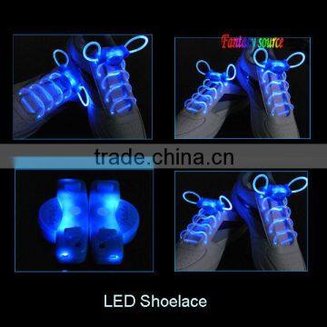 led flashing shoelace with blue LED