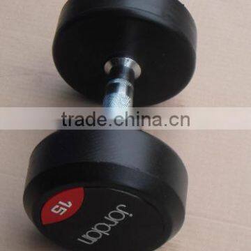 Fixed Dumbbell/Pro-style rubber coated dummbbell/barbell with straight bar or curl bars