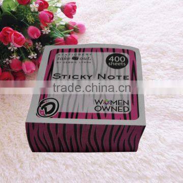 Promotional adhesive memo cube paper brick