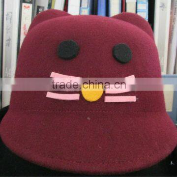 2014 best selling wool felt floppy kid hat