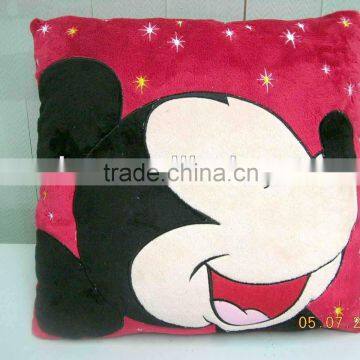 Plush fleece blantet folded pillow for childred