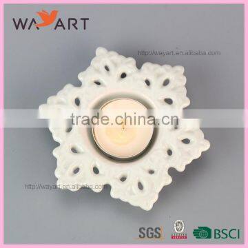 Beautiful Flower Shaped Ceramic Candle Holder