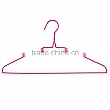 Wholesale Fashion PE Coated Laundry Wire Hanger
