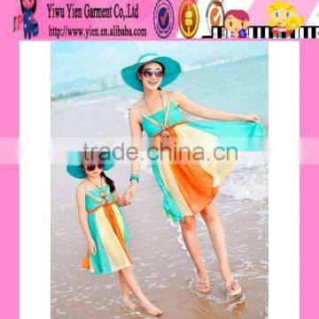 Korean Style Cotton Beach Dress 2015 New Summer Cotton Beach Dress