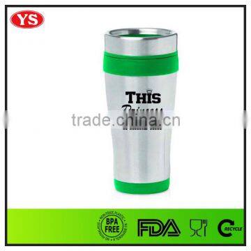 16 oz insulated stainless steel water cup with screw lid