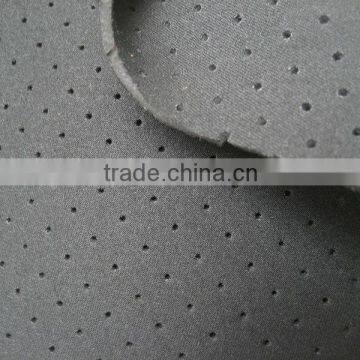 Neoprene fabric punching 2mm hole for shoes material