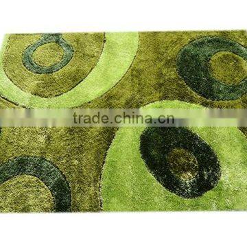 100% polyester carpet shaggy carpets 3d floor long pile