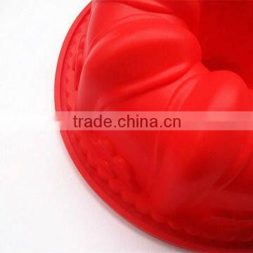 FDA Food Grade Microwave Safe Non Stick Big Deep Fluted Bundt Pumpkin Bpa Free Large Round Silicone Flan Cake Mould photo-4