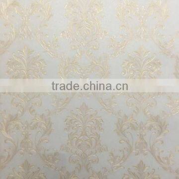 Vinyl Wallpaper With Golden European Flowers for House photo-3