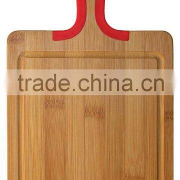 Square Bamboo and Silicone Cutting Chopping Board photo-2