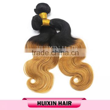 New Arrival Cheap Ombre Hair Extension Ombre Brazilian Hair Two Tone Ombre Remy Body Wave Hair