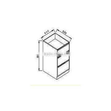 metal 3 drawer file cabinet for dental lab table