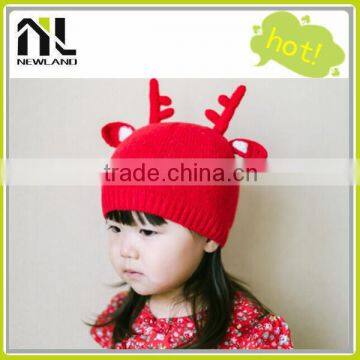 2015 Christmas deer knitted baby christmas hat