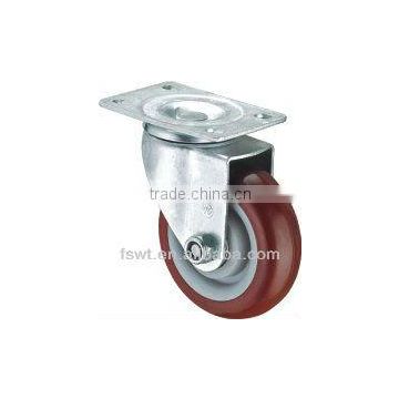 3-5 Inch Medium Duty Double Bearing PU Caster Wheel