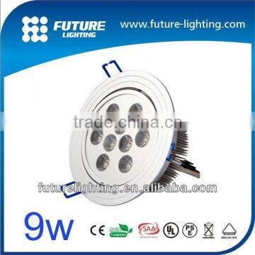 Made in China hot sale Edison 9W High power bright led recessed ceiling panel down light