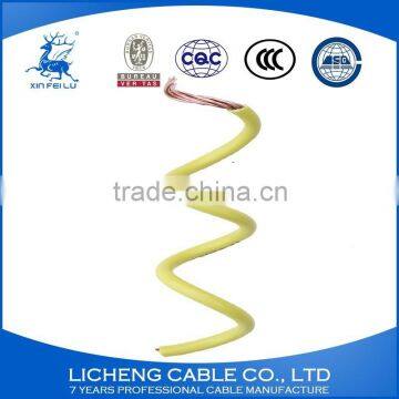 High Quality Yellow House Wiring Copper Core PVC Insulated Flexible Wire and Cable -BVR(10mm2) photo-2