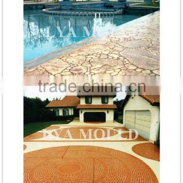 various styles concrete stamp mats roller rubber stamp