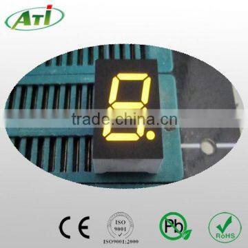 0.56 Inch 1 Digit, Yellow Color 7 Segment Led Display