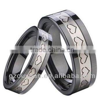 Women's Black Sweet Ceramic Ring