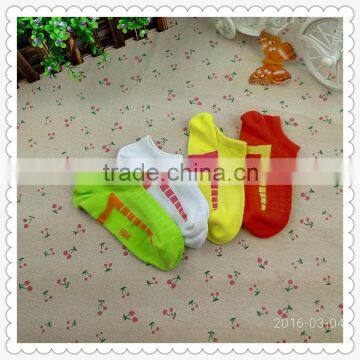 Fashion colorful design sport ankle socks,women colorful ankle socks