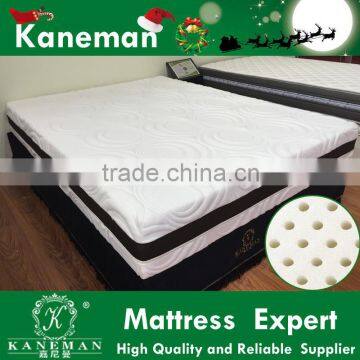 Orthopedic 100% rebounce latex memory foam mattress queen size