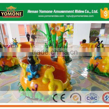 Top Amusement Park Games Rotating Lotus Flower Mini Tea Cup Rides for Sale