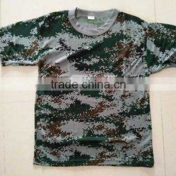 Hot sale southern africa woodland green digital print military camouflage T shirt