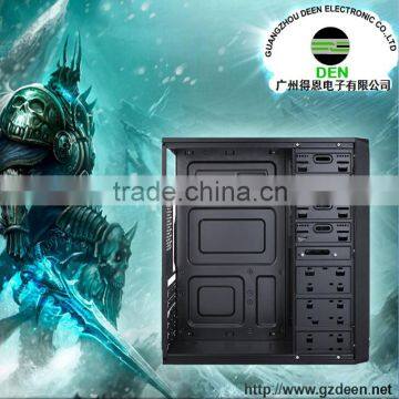 Custom Vertical Type Awesome computer case with Audio USB Front Port and Desktop Application Tower Computer Case with low price