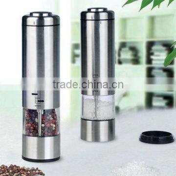 new style stainless steel electric pepper mill with light