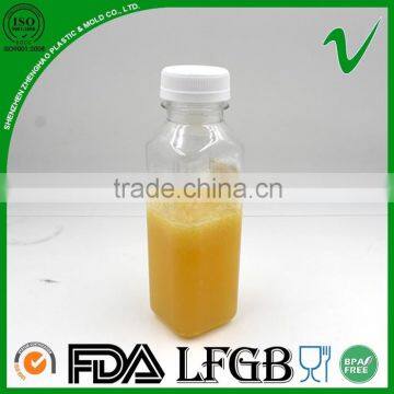 PET Clear Square 325ml Plastic Bottle for Beverage photo-3