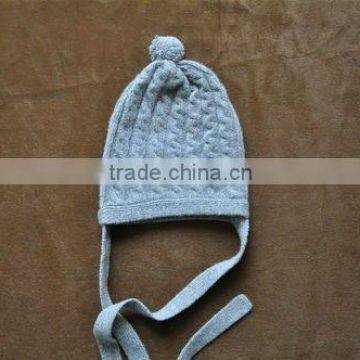 Baby Cable Cashmere Cap