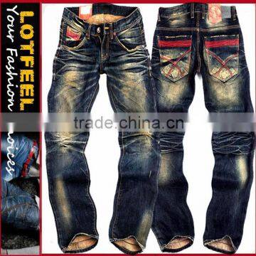 High quality vintage jeans brand name designer jeans pants mens designer jeans(LOTM181)