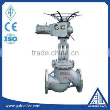 flange WCB electric globe valve