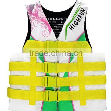 (Hot selling)Youth 210D PU Nylon life jacket/life vest